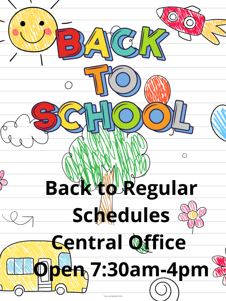 August 4 - ACOVSD Regular Schedules