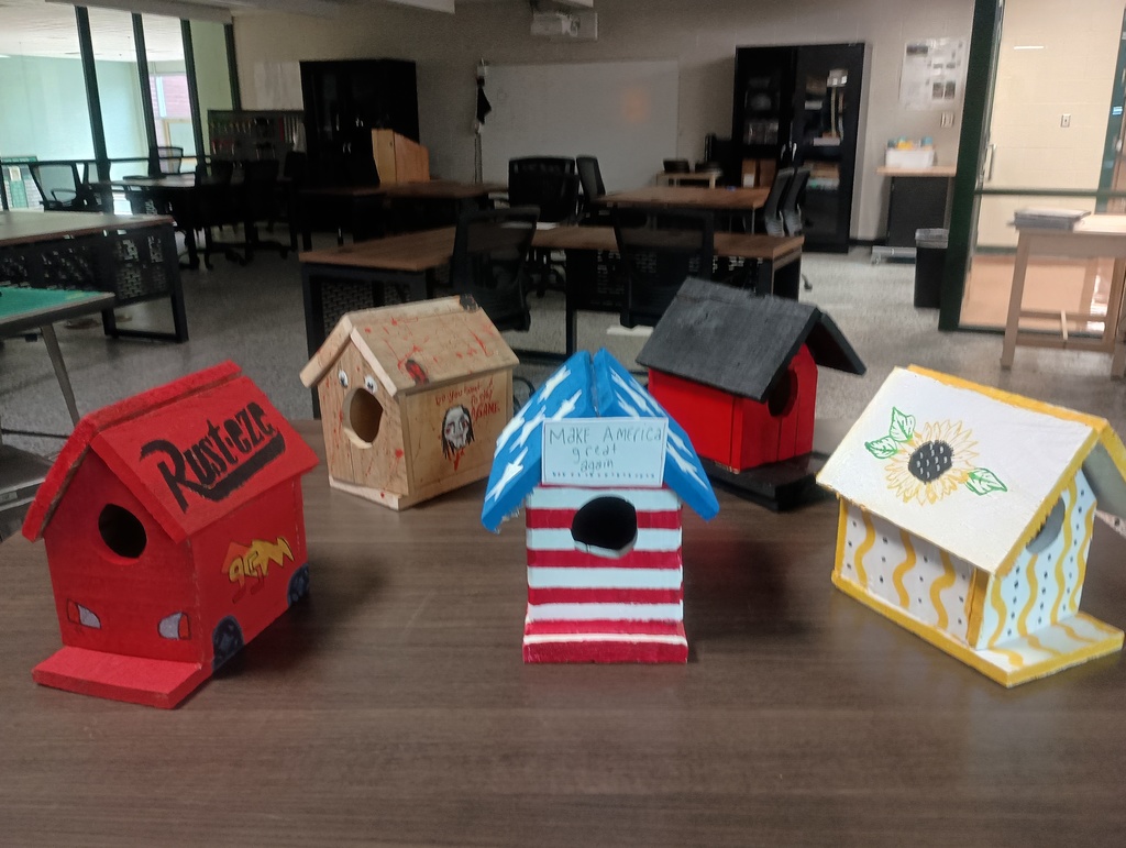 Finished Birdhouses