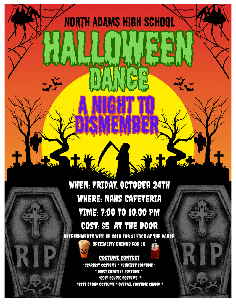 2025 Halloween Dance Flyer