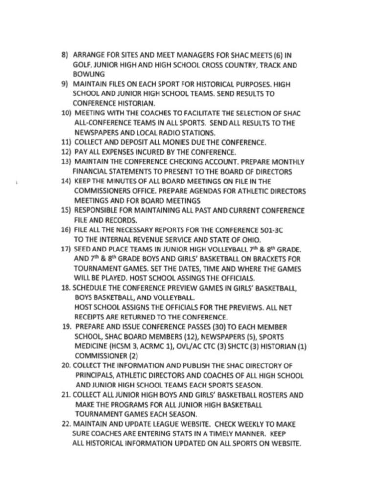 SHAC Job Description 2