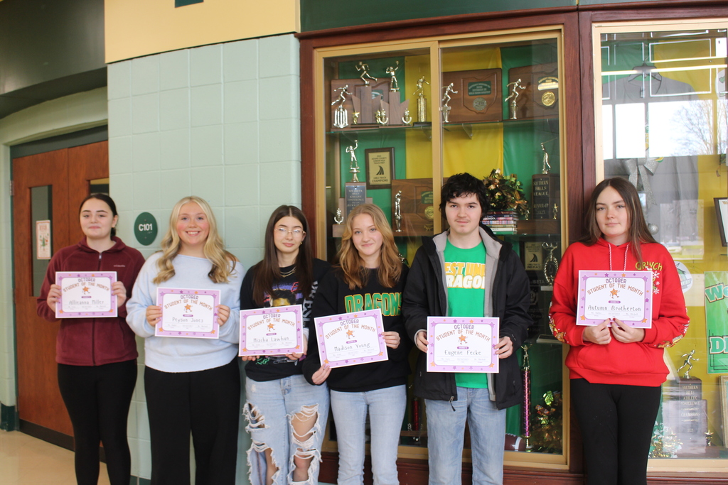 October Students of the Month