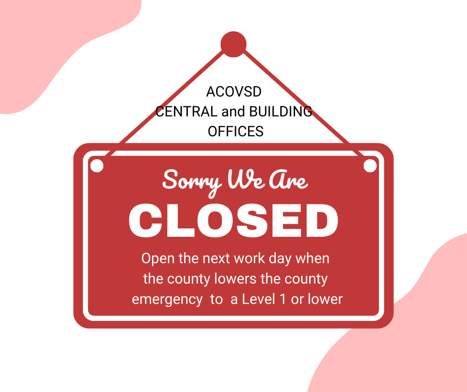 Red We Are Closed Notification Facebook Post