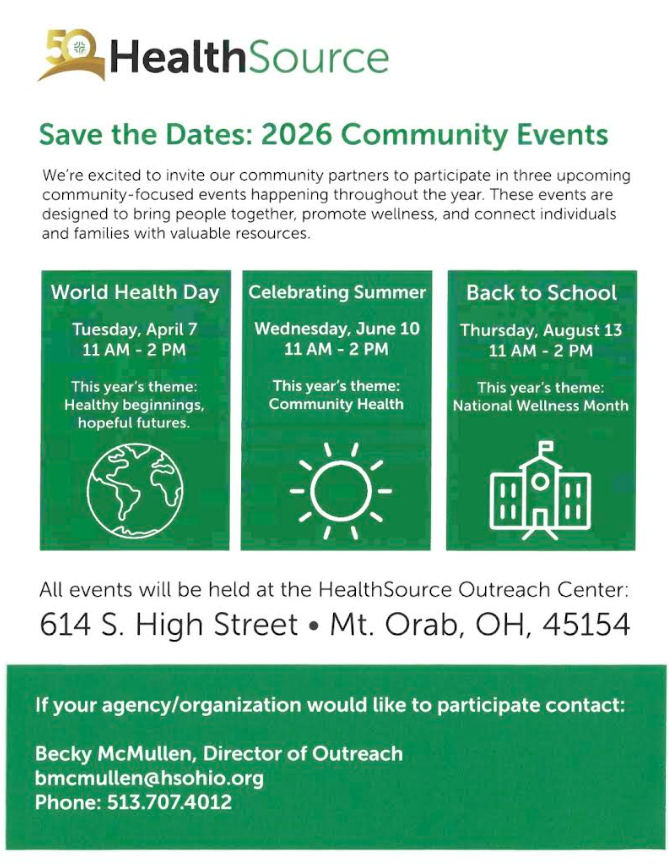 save the dates from Healthsource