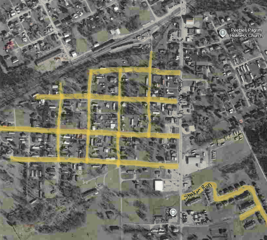 Peebles New Stop Map