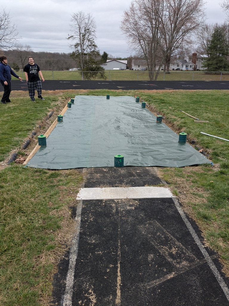 New Long jump pit cover at WUHS