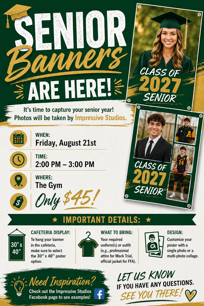 Senior banner info