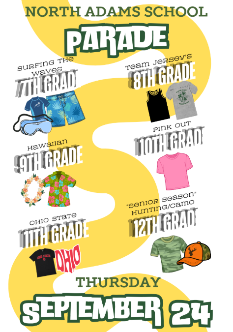 Parade themes by grade level