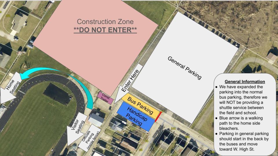 Football Parking as of 9/5