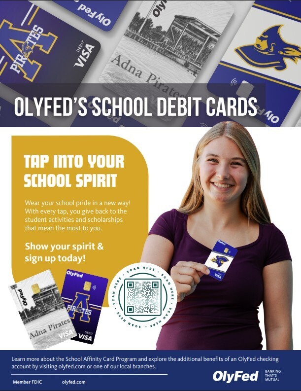 OlyFed School Debit Card