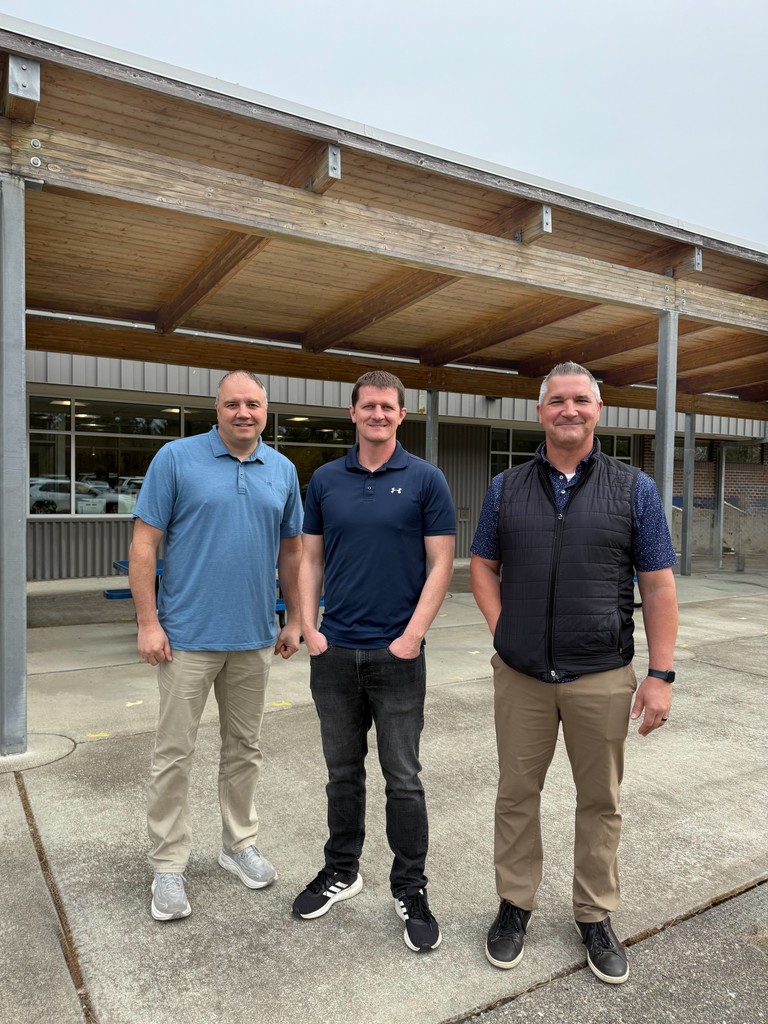 AES Principal Randy Torrey, State Rep. Joel McEntire, Superintendent Thad Nelson