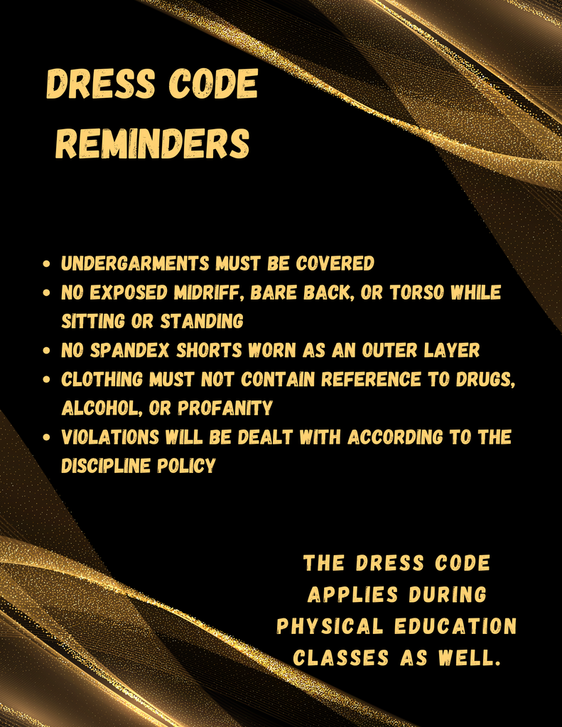 Dress Code Reminders