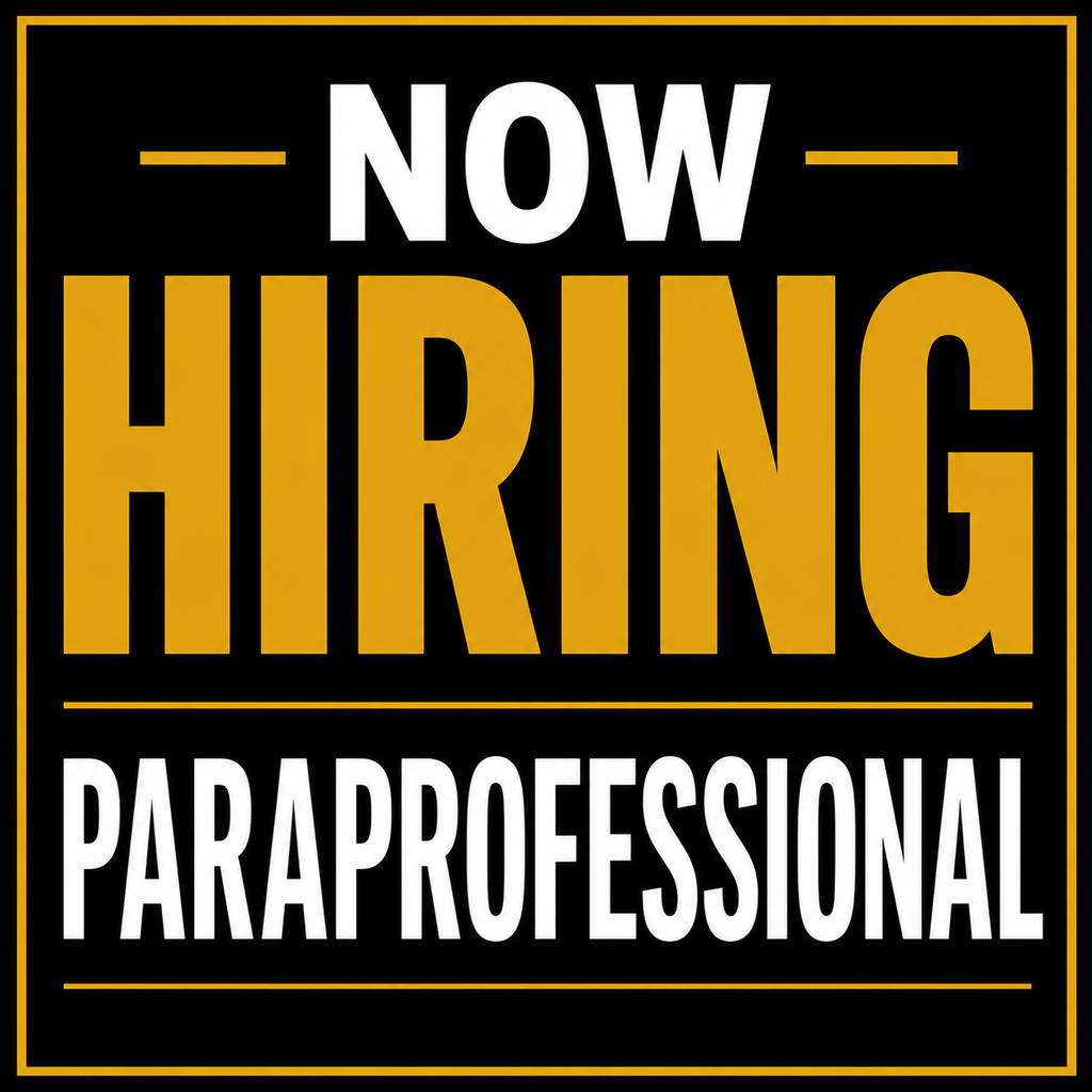 Now Hiring Paraprofessional