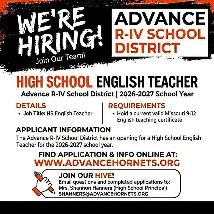 posting for HS ELA job