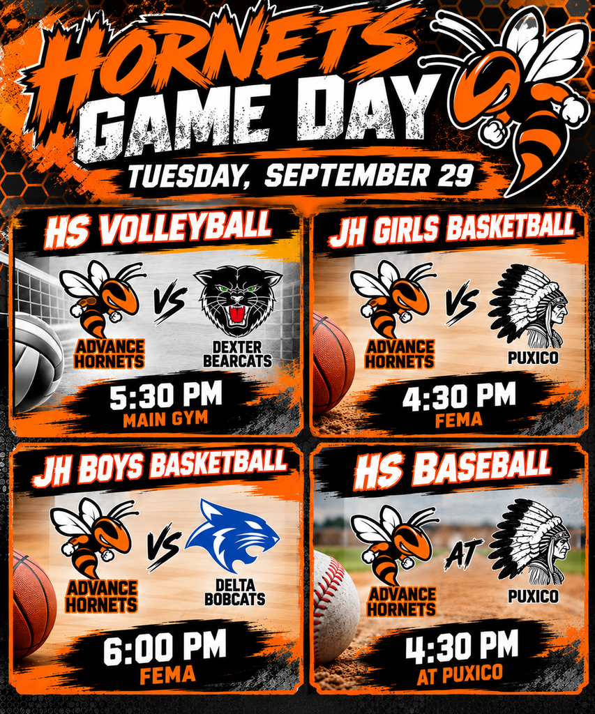 AHS sports for 9/29/2026, home and away.