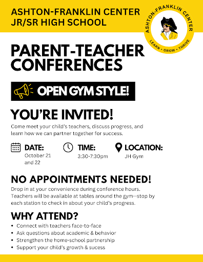 flyer explaining conferences