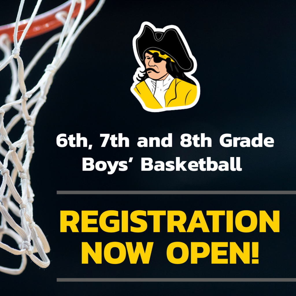 Middle School basketball Registration is now open