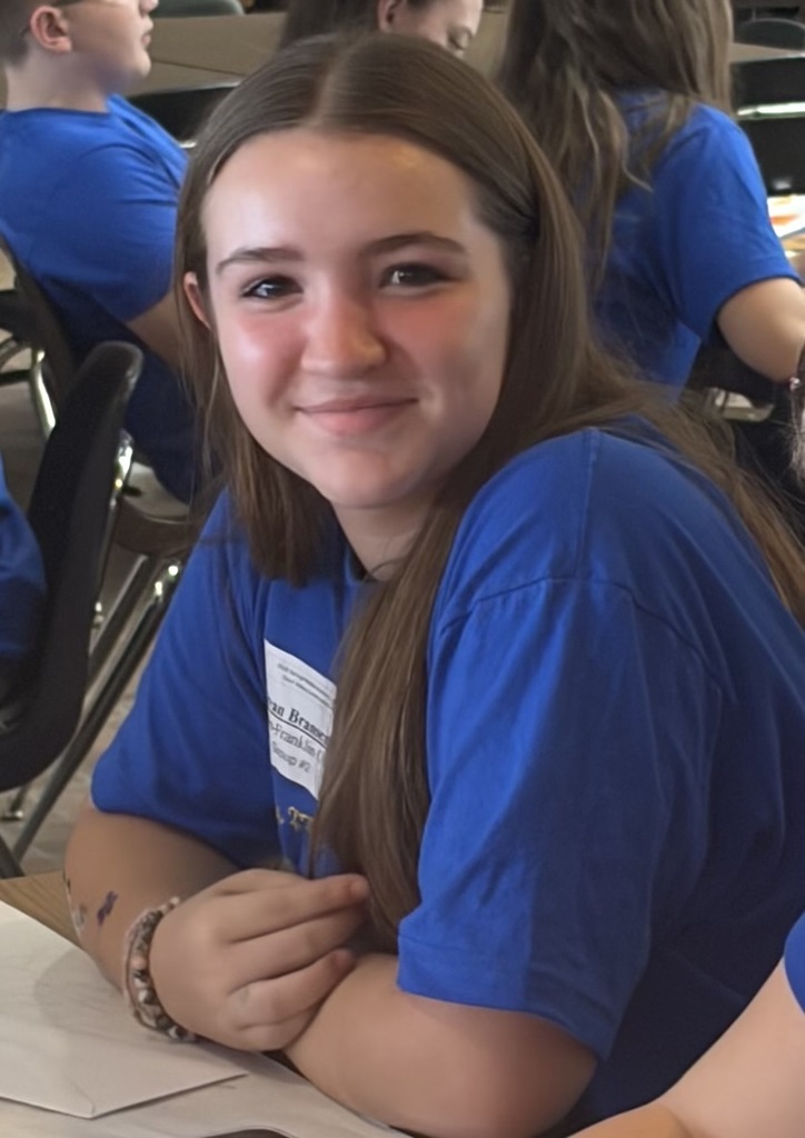female student close up smiling