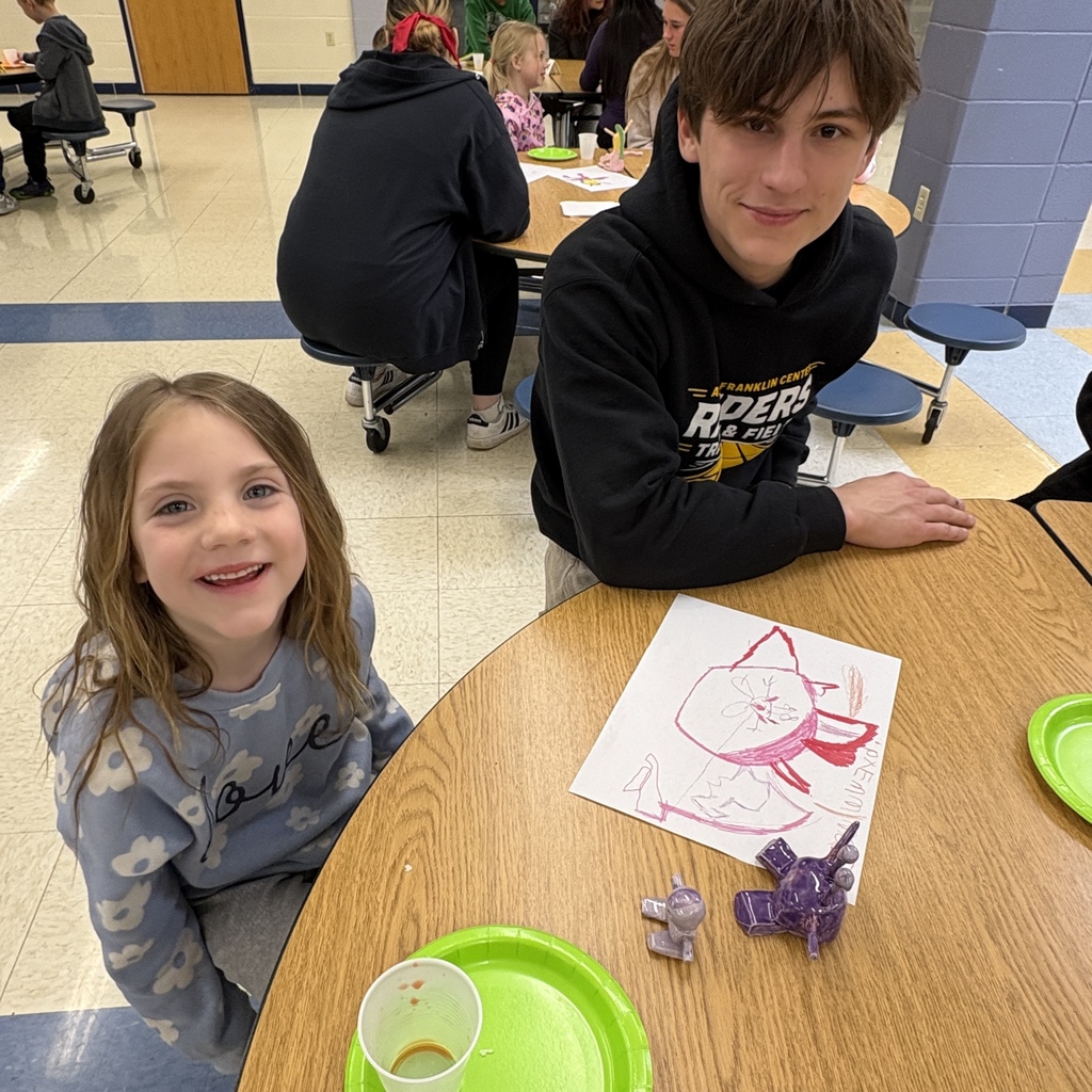 Students with their monsters