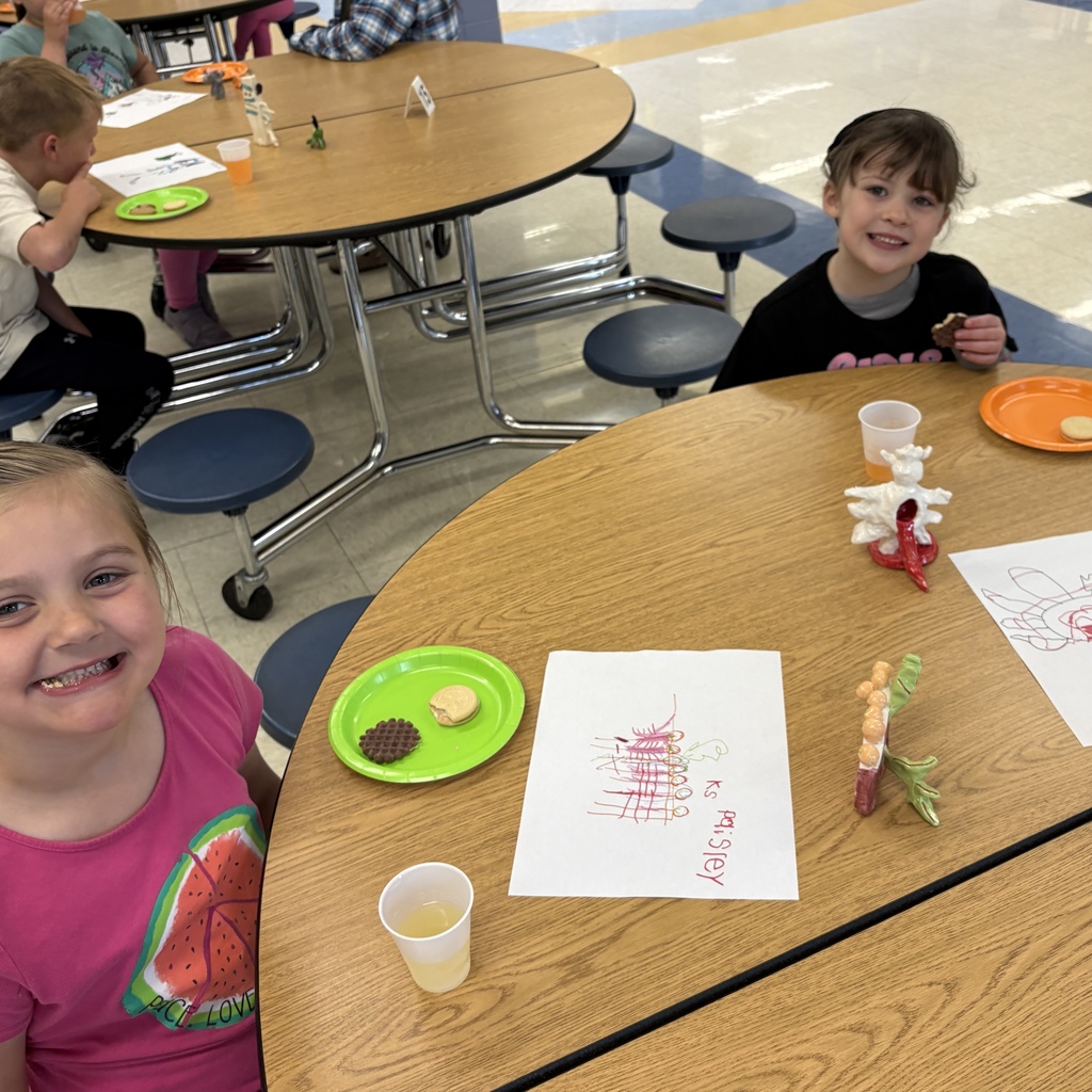 students with their monsters