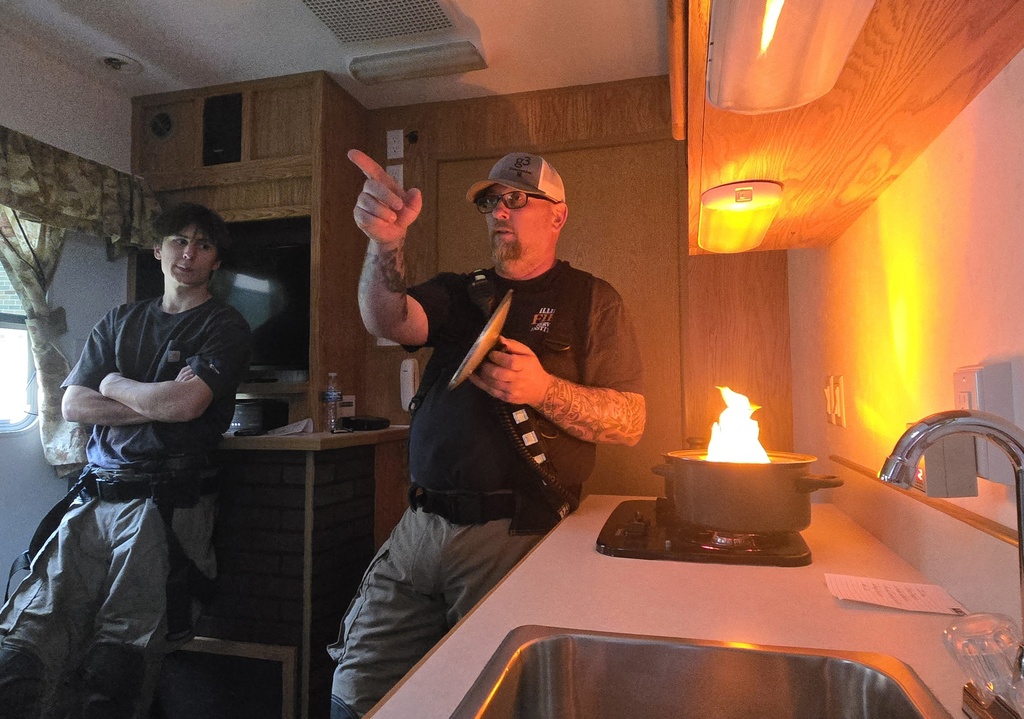 in fire house
