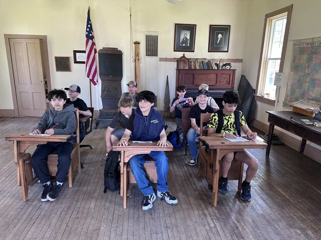 students in historical society classroom