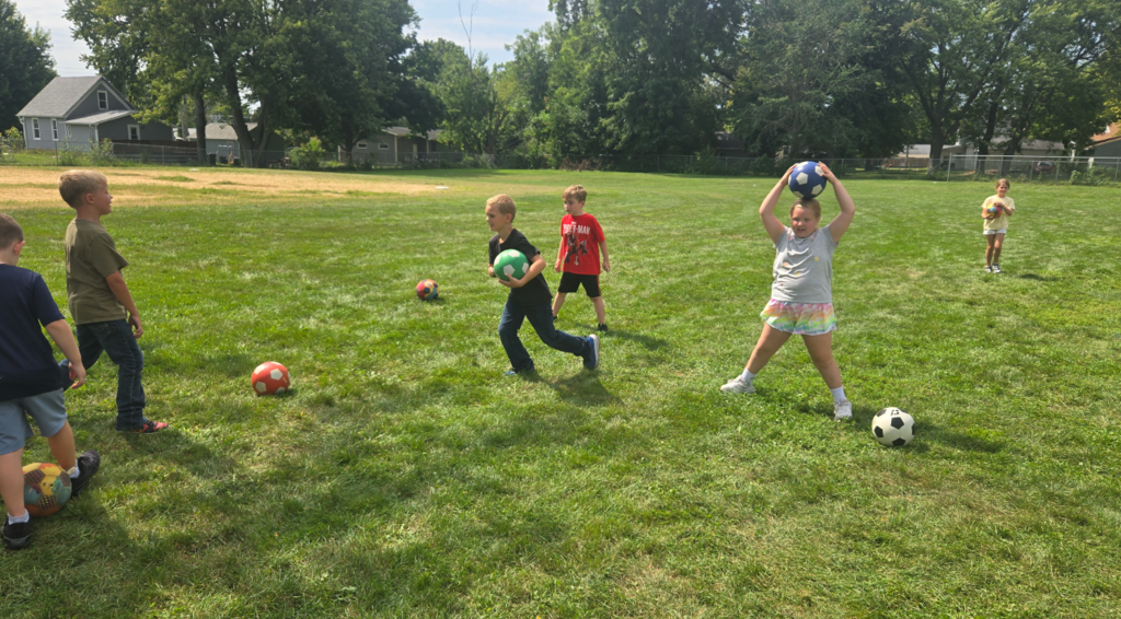 kids playing outside