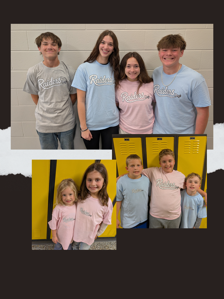 students in raiders tshirts