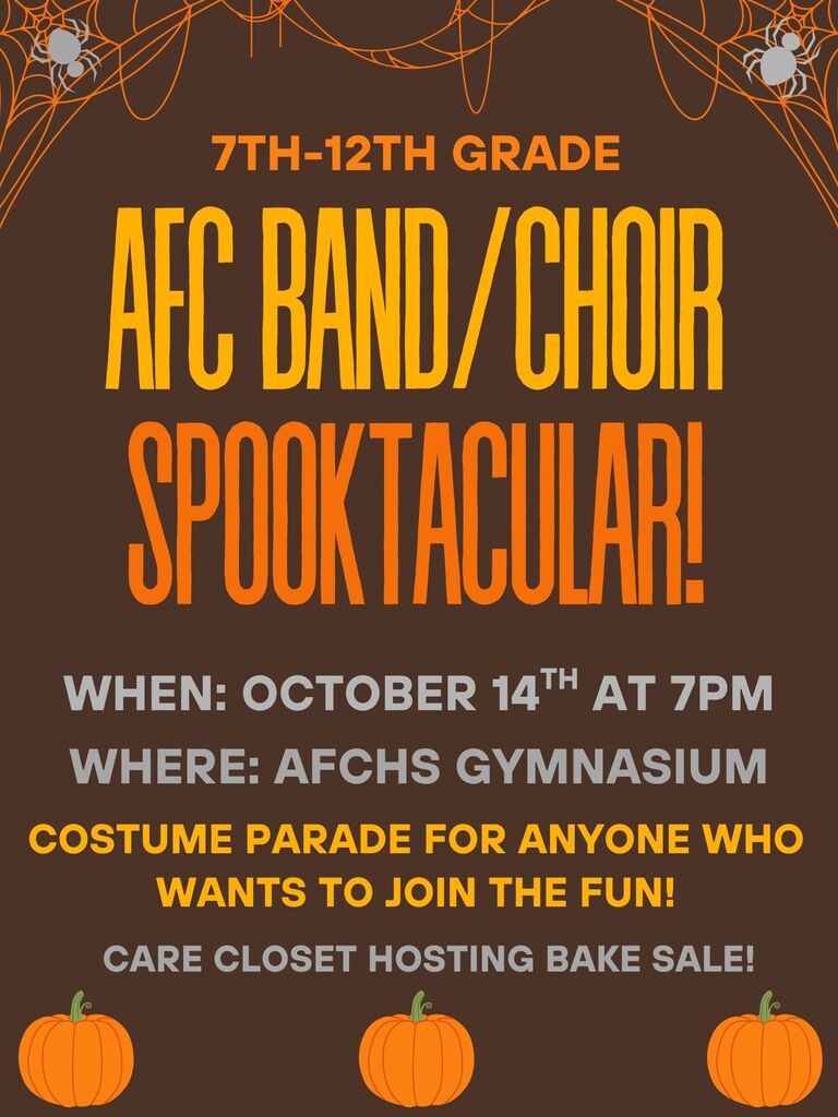 band/choir concert flyer