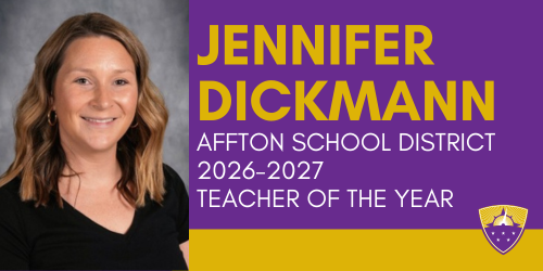 Jennifer Dickmann, Affton School District 2026-2027 Teacher of the Year.