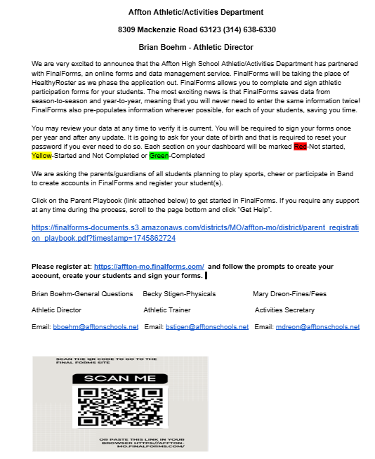 Final Forms Letter