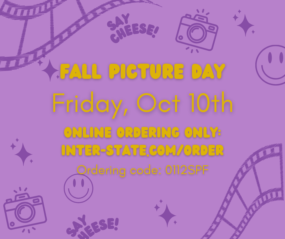 Picture day is friday, October 10th