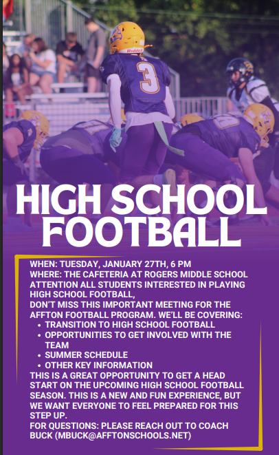 Middle School Football info night