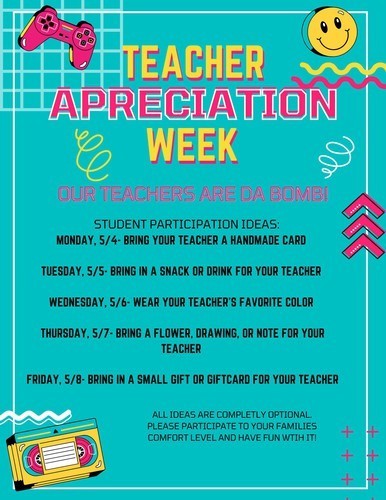 Teacher appreciation ideas 