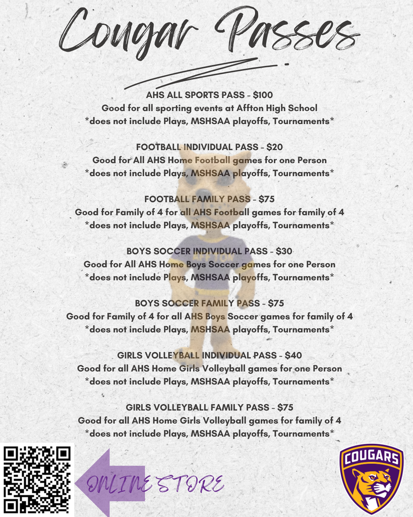 2026 Fall Sports Passes
