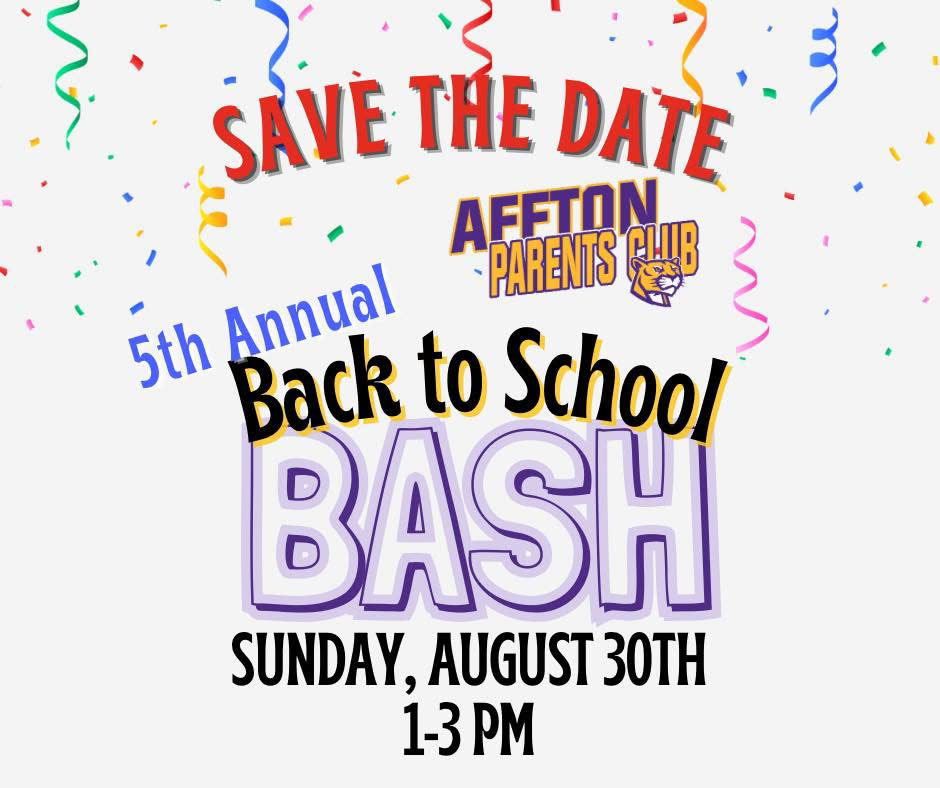 back to school bash this sunday 8/30 from 1-3pm!