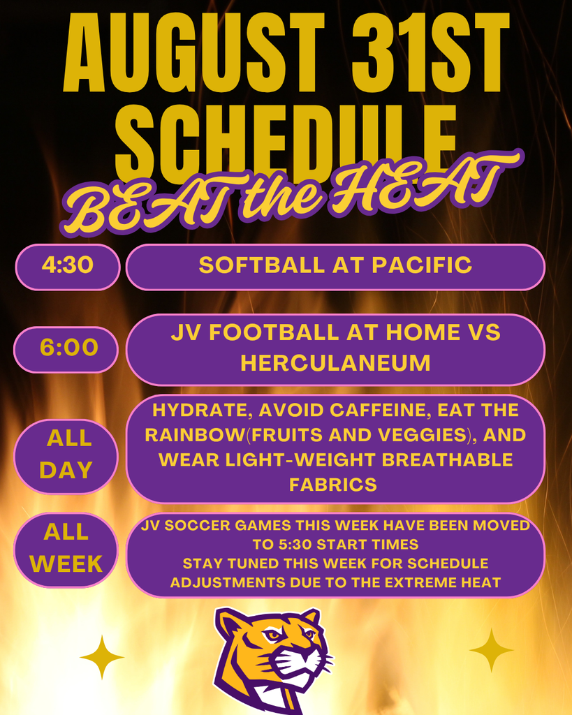 8/31/26 schedule