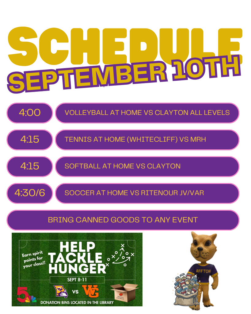 September 10th schedule