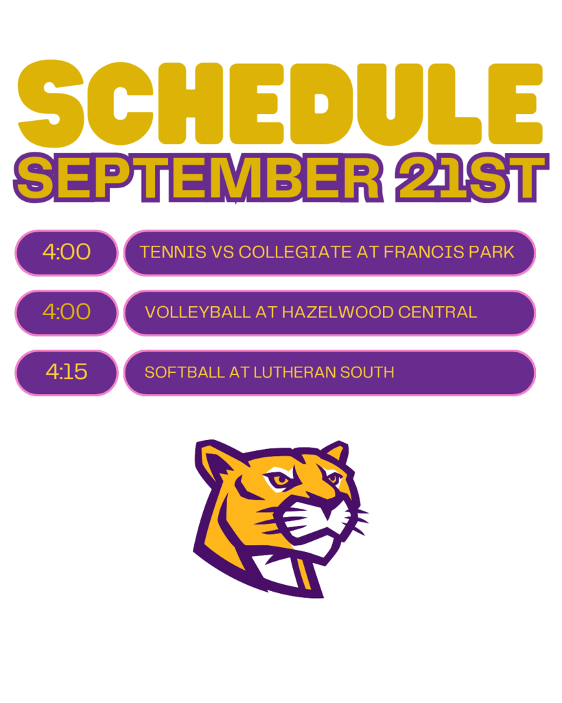9/21 schedule