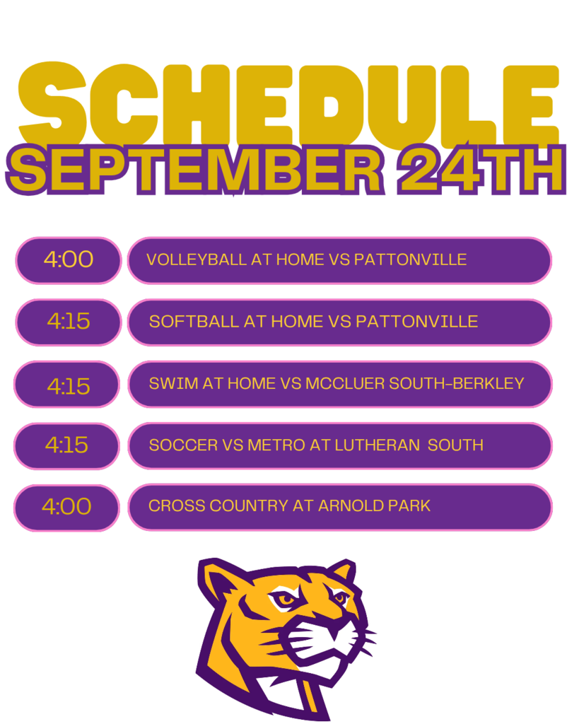 9/24 schedule