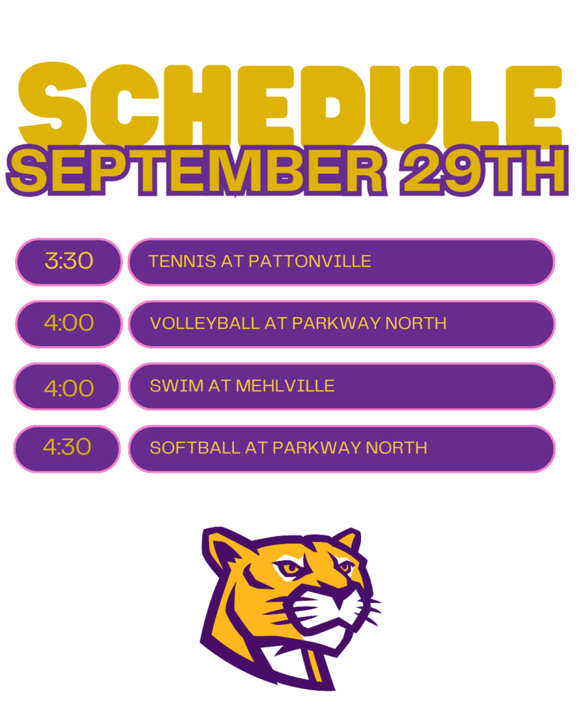 9/29 schedule