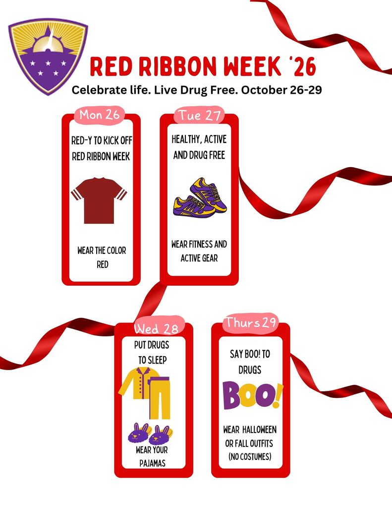 Red Ribbon week is October 26-29th!