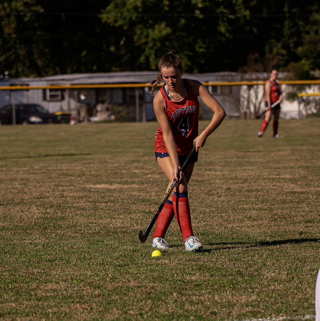 Afton Harpursville Bainbridge player in action