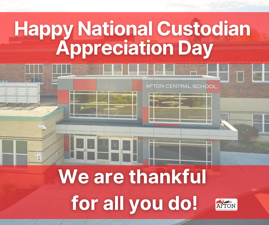 Happy National Custodian Appreciation Day! We are thankful for all you do!
