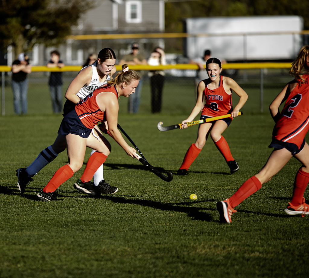 Afton players with the ball 