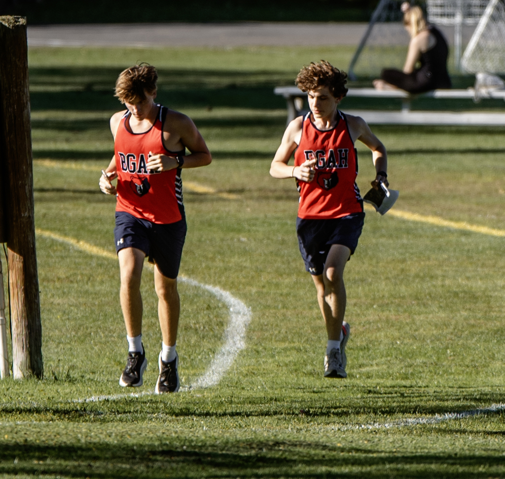 Boys running