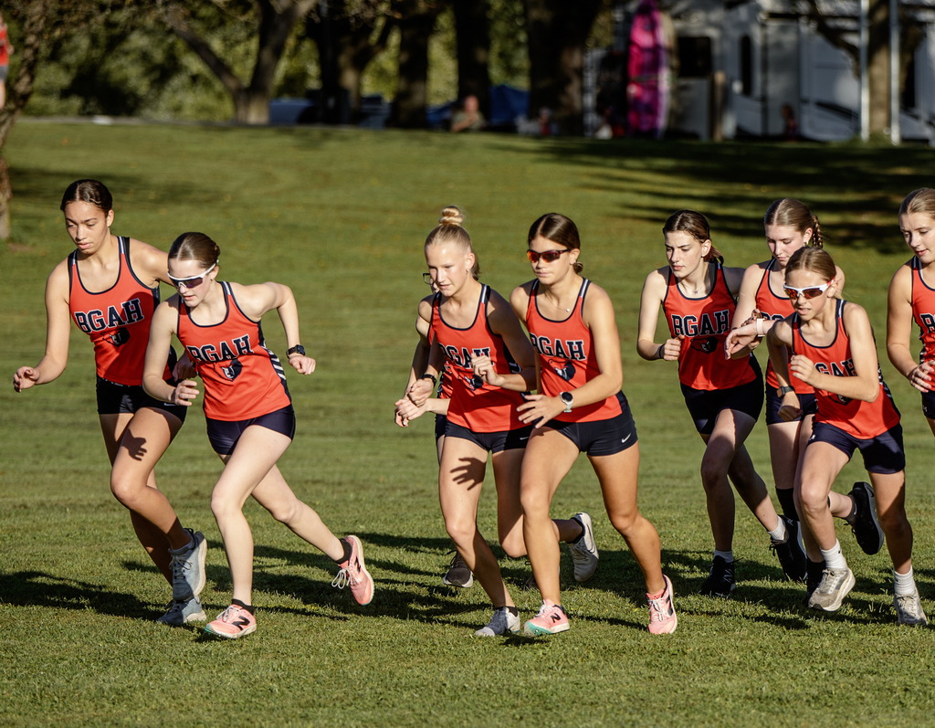 Several BGAH girls running