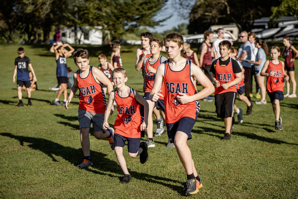 Lots of BGAH boys running