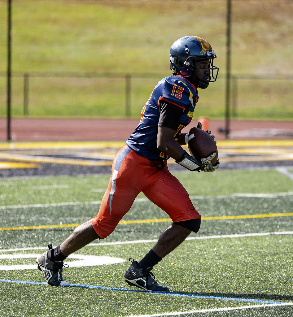 Afton player with the ball 