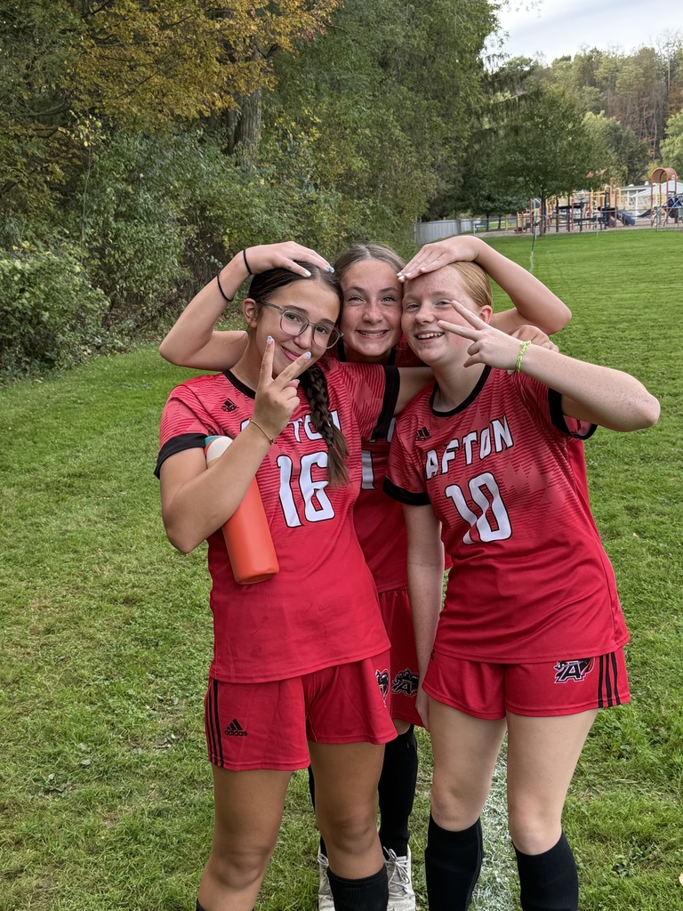 Soccer girls smiling