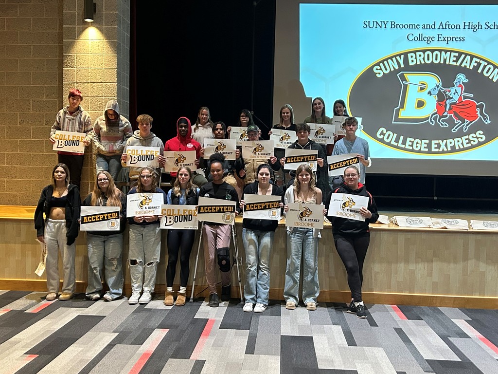 Seniors Accepted through SUNY Broome/Afton College Express Program